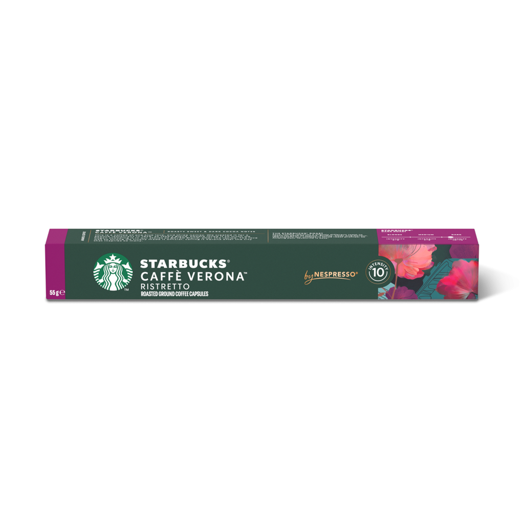 Starbucks by Nespresso Cafe Verona Espresso Coffee Pods, 10 per Pack